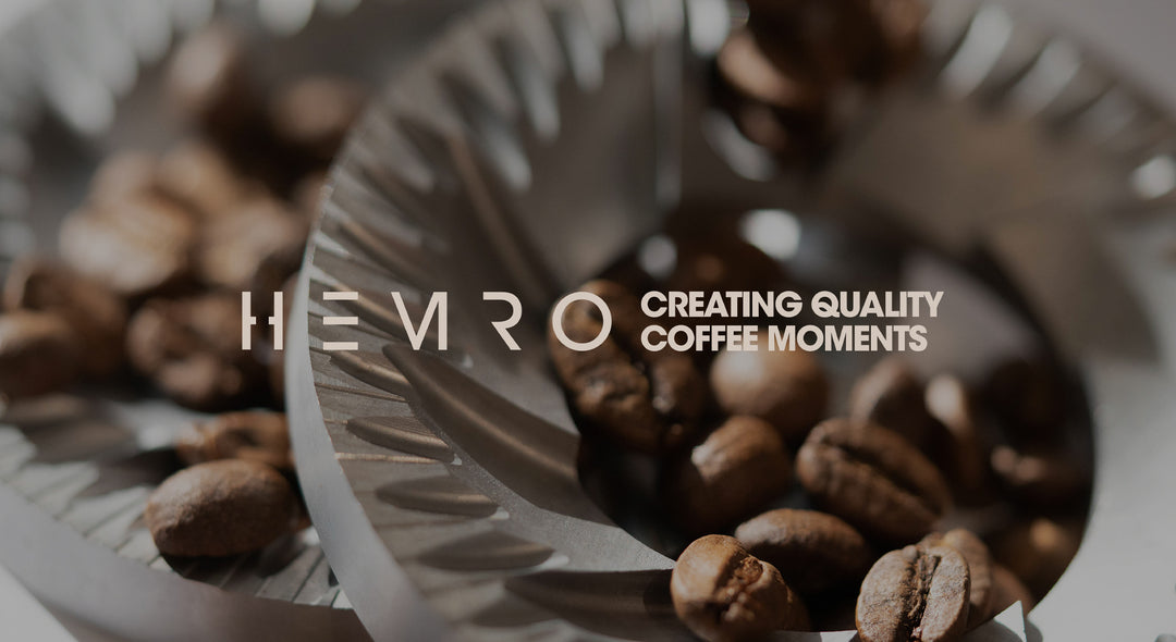 Hemro logo on coffee beans